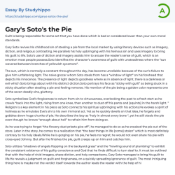 The pie by gary soto questions answers