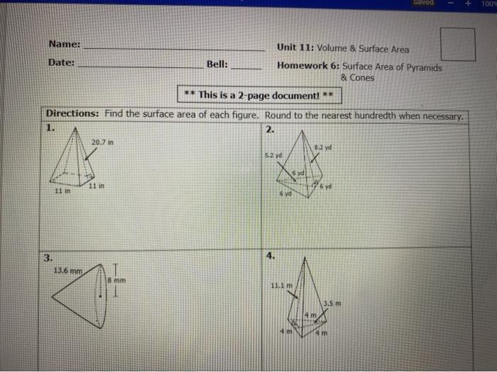 Unit 11 homework 3 answer key