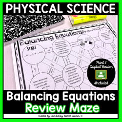 Balancing and reaction types maze answer key